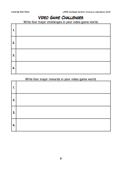 LitRPG Story Workbook Preview 9